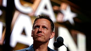Der milliardenschwere Tech-Investor Peter Thiel bei der Republican National Convention in Cleveland,  19.07.2016