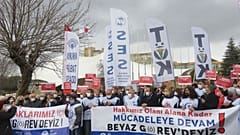 Türk Tabipleri Birliği'nin çağrısıyla hekimler grev yaptı