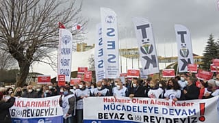 Türk Tabipleri Birliği'nin çağrısıyla hekimler grev yaptı