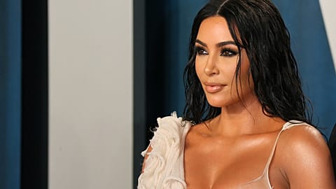 File- US media personality Kim Kardashian attends the 2020 Vanity Fair Oscar Party