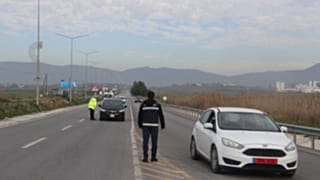 KKTC'de bir polis kontrol noktası