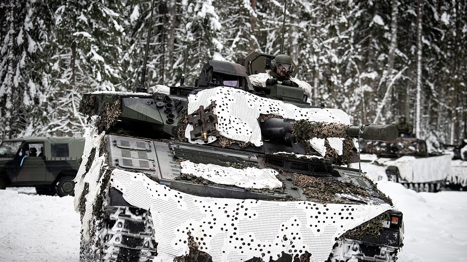 Британские военные на учениях в Эстонии