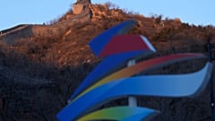 Die Chinesische Mauer ganz im Zeichen der Olympischen Spiele