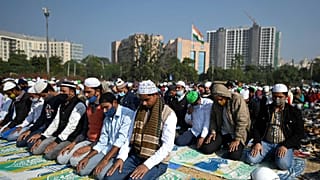 صلاة الجمعة في مكان مفتوح في جورجاون على مشارف نيودلهي، الهند، 17 ديسمبر 2021