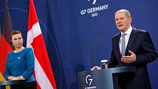 German Chancellor Olaf Scholz and Danish Prime Minister Mette Frederiksen