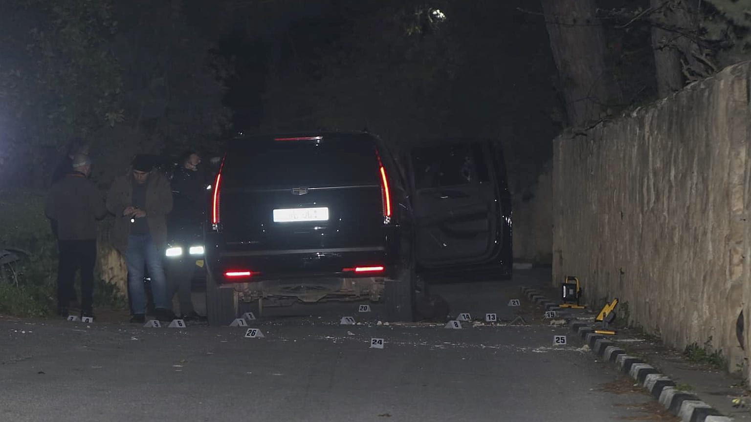 Halil Falyalı'nın ve şoförünün öldürüldüğü olay bölgesi