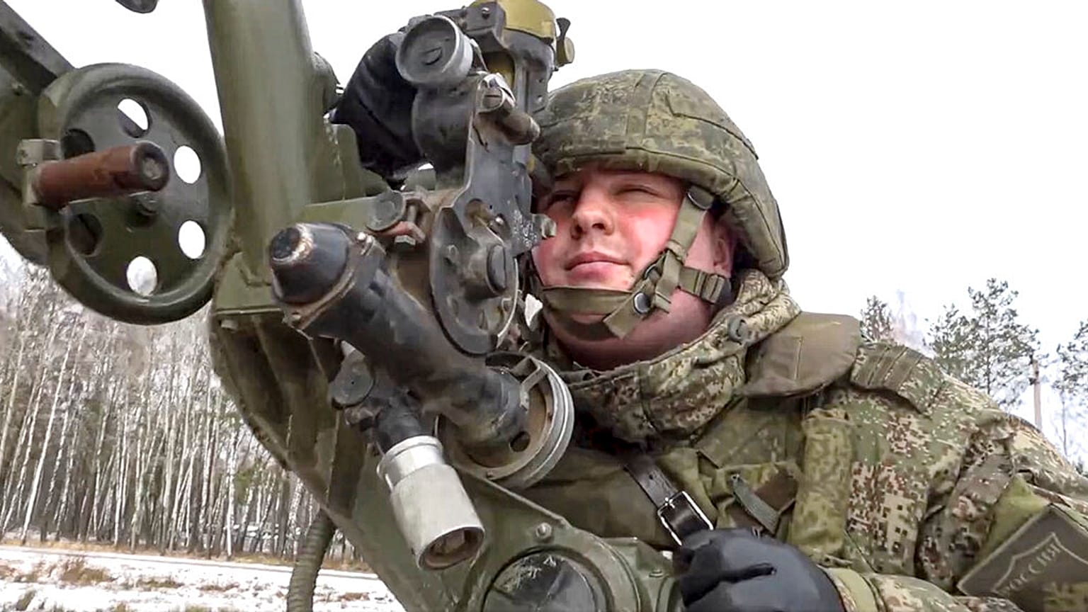 Photo extraite d'une vidéo publiée par le service de presse du ministère russe de la Défense le vendredi 4 février 2022.