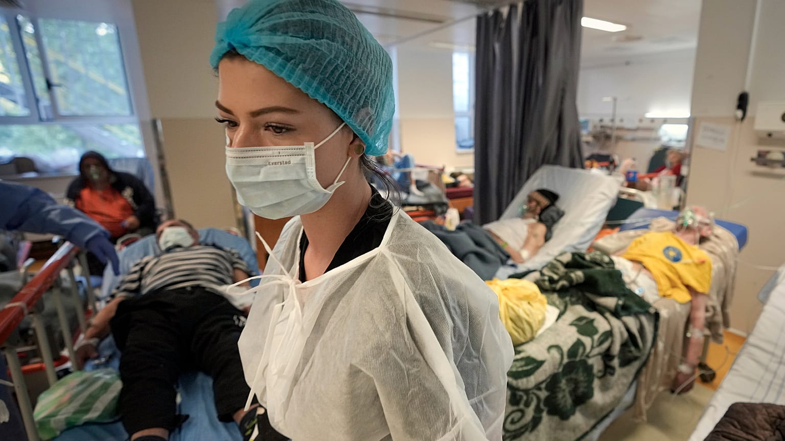 Ala Covid no Hospital Universitário de Urgências, em Bucareste