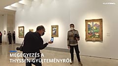 Első látogatók Gauguin visszakerült festménye előtt