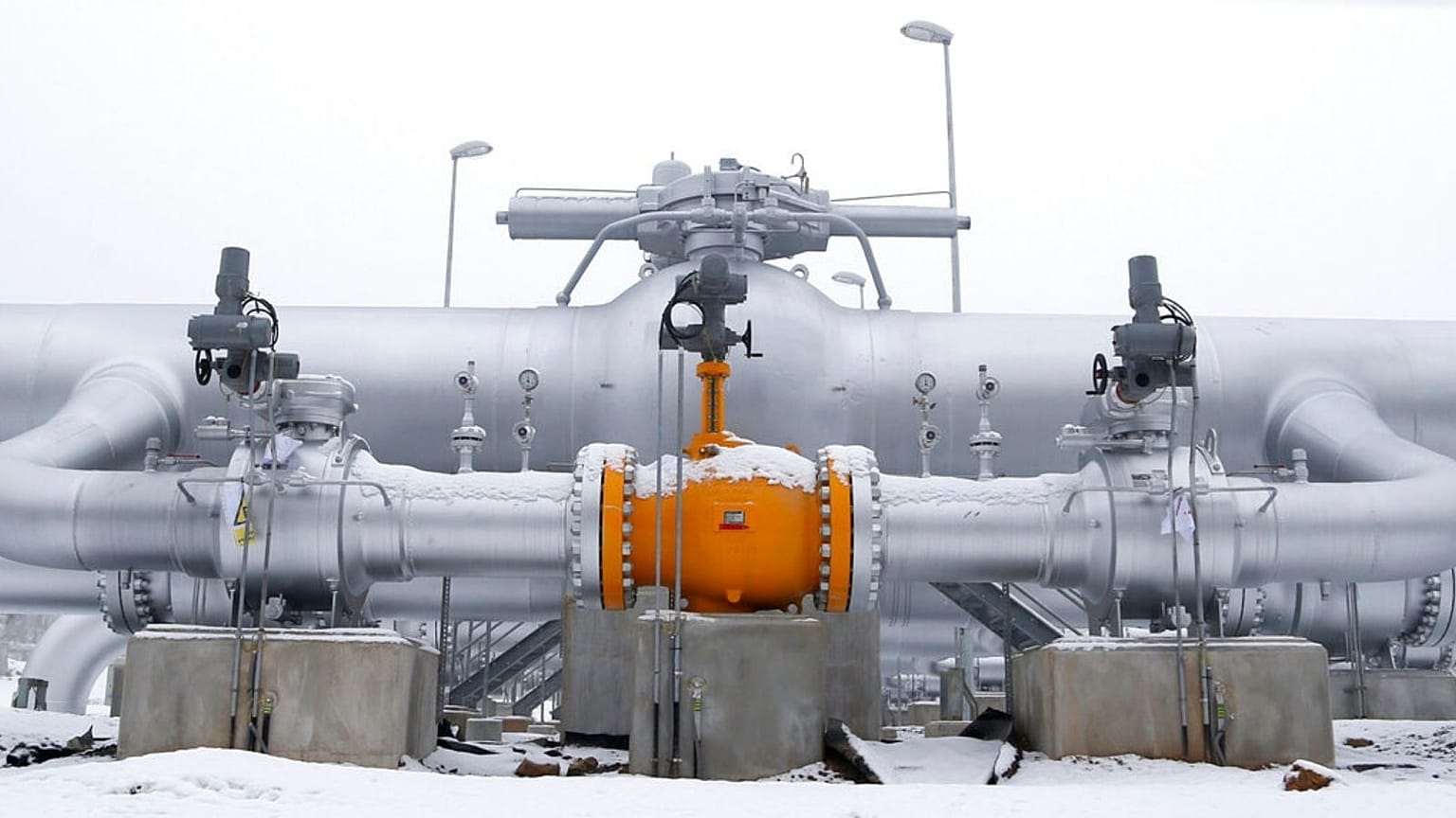Parts of the natural gas pipe line station
