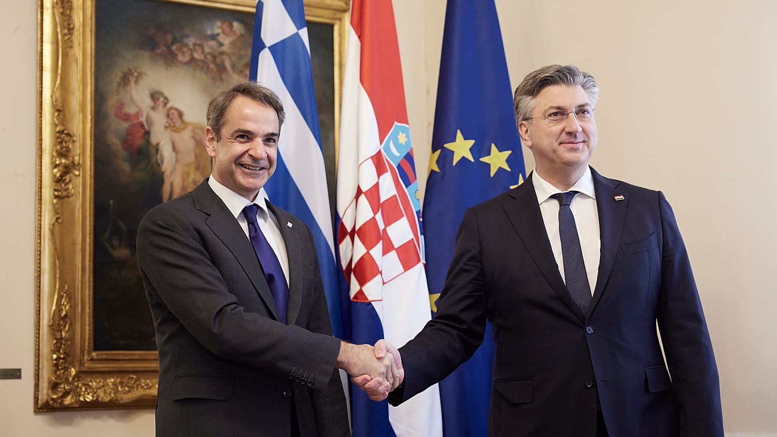 Κυριάκος Μητσοτάκης και Αντρέι Πλένκοβιτς