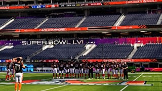 Prove tecnche di Super Bowl, che si giocherà al "SoFi Stadium" di Inglewood. Inaugurato nel settembre 2020, può contenere fino a 100.000 spettatori.