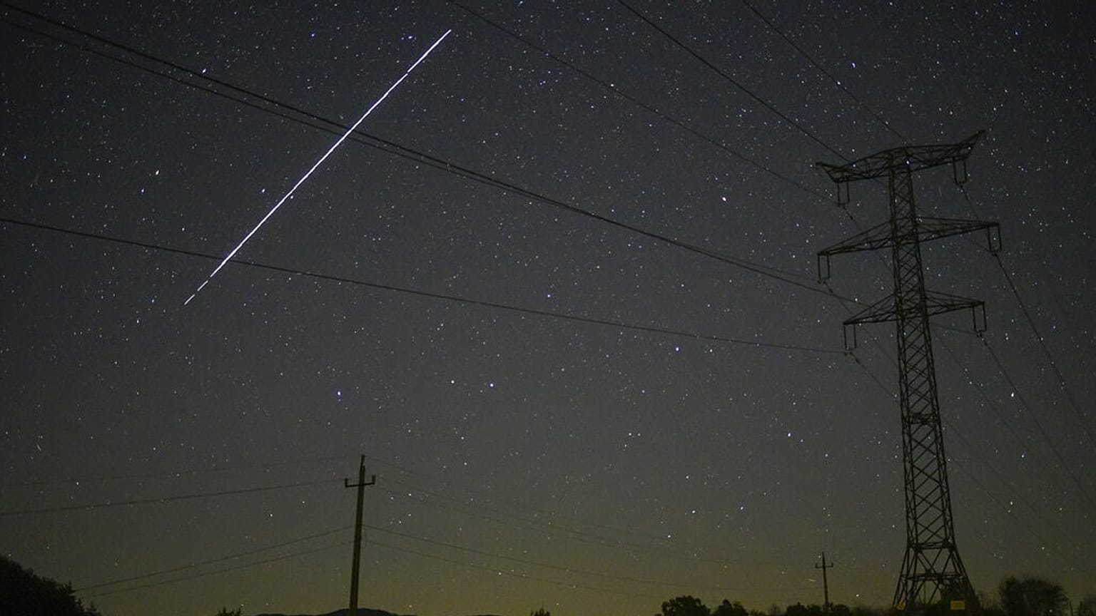 SpaceX StarLink műhold Salgotarján felett