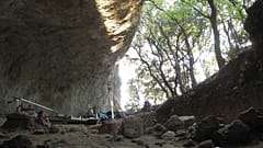 Ausgrabungsarbeiten in der Mandrin-Höhle