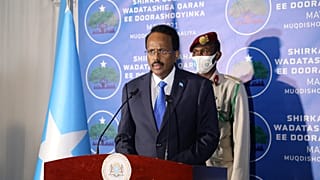 Der somalische Präsident Mohamed Abdullahi Mohamed (Aufnahme aus dem Mai 2021)