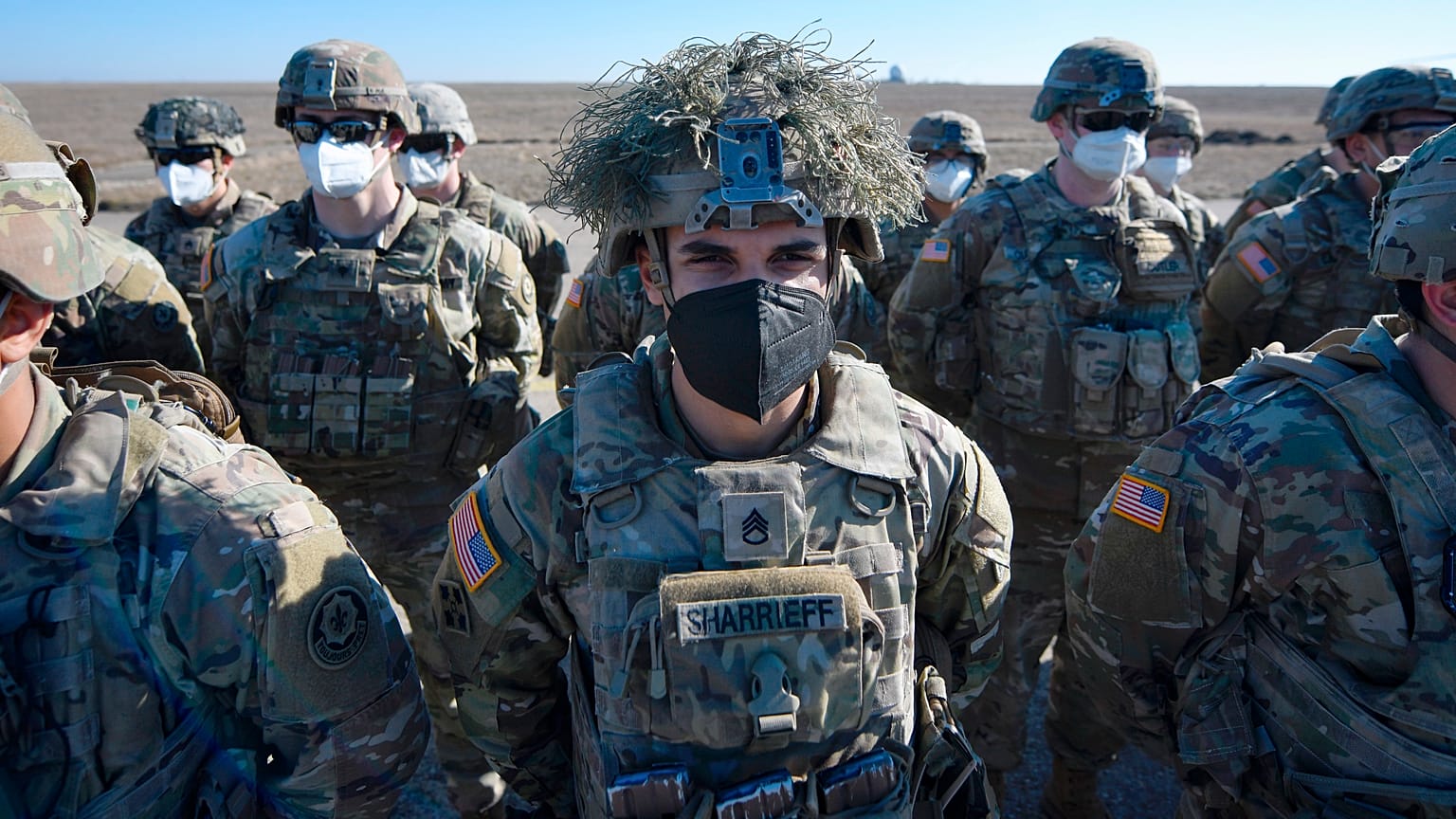 Mitglieder der US-Armee auf dem rumänischen Luftwaffenstützpunkt Mihail Kogalniceanu