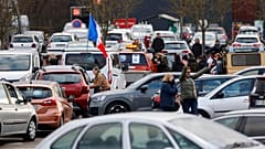 Proteste des Freiheits-Konvoi in Straßburg