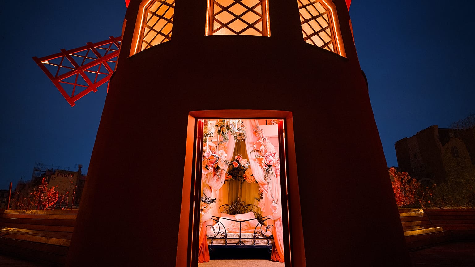 A few lucky guests will be able to stay overnight in the Moulin Rouge windmill this summer.