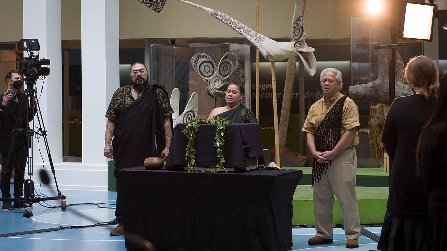 Ceremonies have been held at several German museums to formally repatriate the 19-century bones.