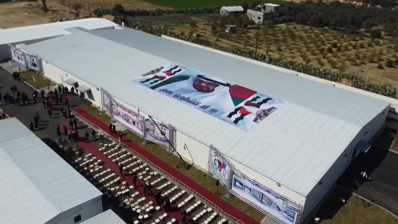 أكبر مستشفى ميداني لمرضى كوفيد في قطاع غزة.
