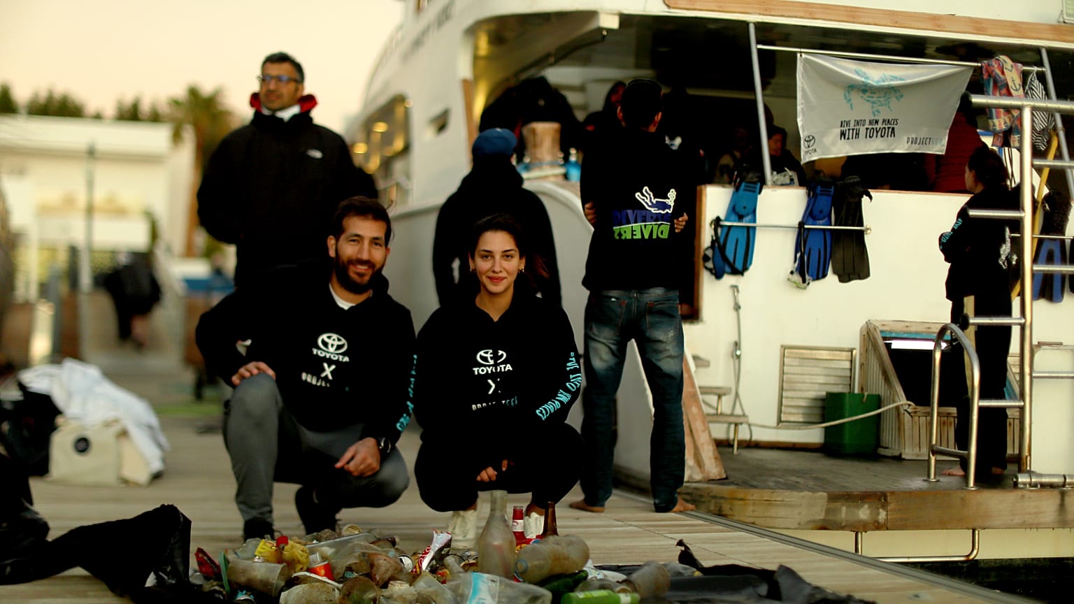 Seif Al Madanat and Beisan Alsharif, co-founders of ProjectSea in Aqaba, Jordan