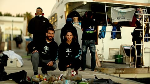 Seif Al Madanat and Beisan Alsharif, co-founders of ProjectSea in Aqaba, Jordan