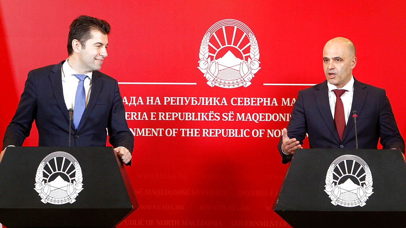 Οι πρωθυπουργοί Βουλγαρίας και Βόρειας Μακεδονίας