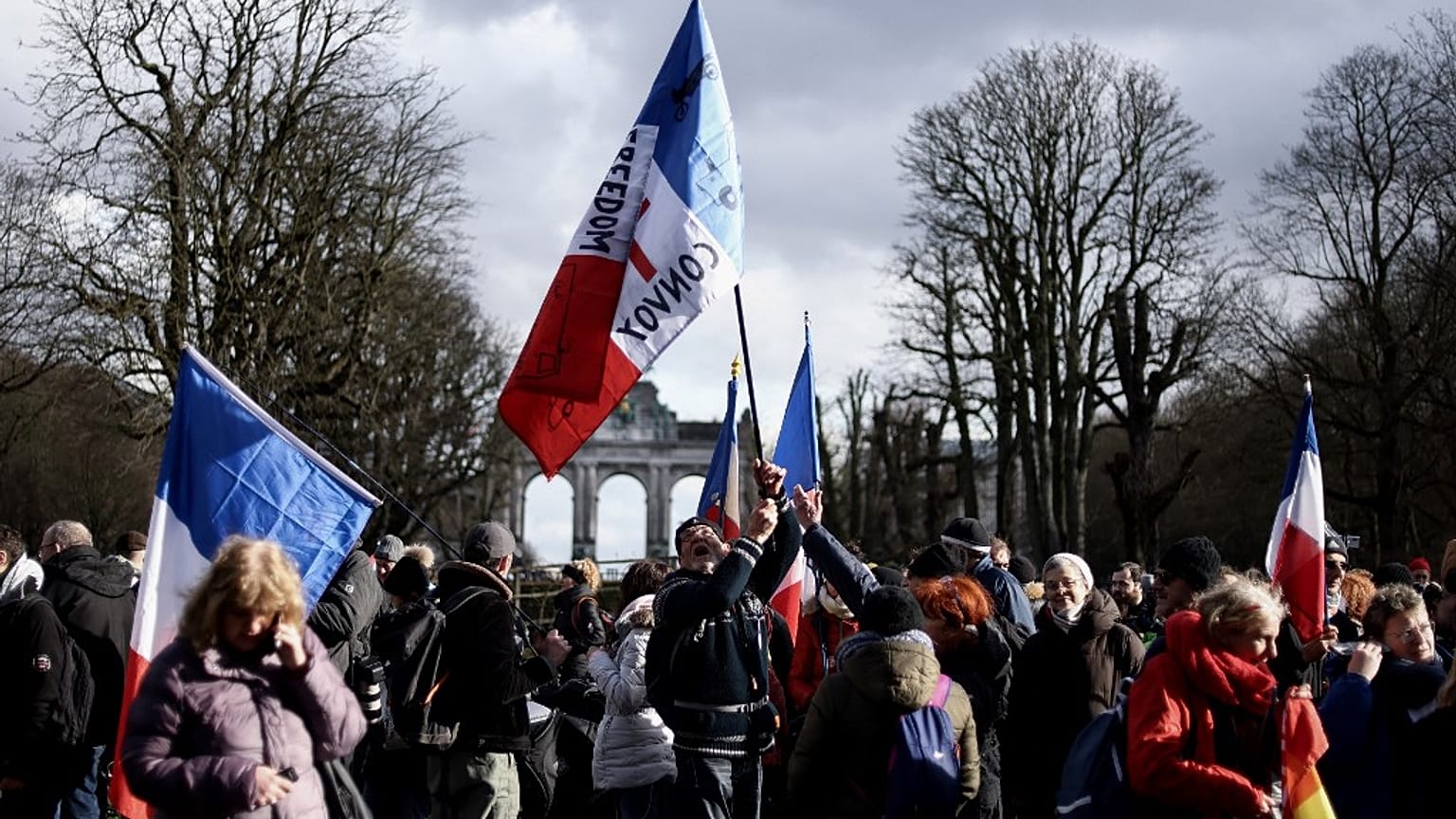 Le convoi dit "de la liberté" s'est rassemblé à Bruxelles