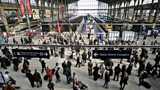 Fransa'nın başkenti Paris'teki Gare du Nord (Kuzey garı) 