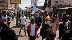 جانب من احتجاجات السودان، الاثنين 14 فبراير 2022