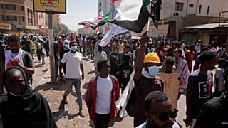 جانب من احتجاجات السودان، الاثنين 14 فبراير 2022