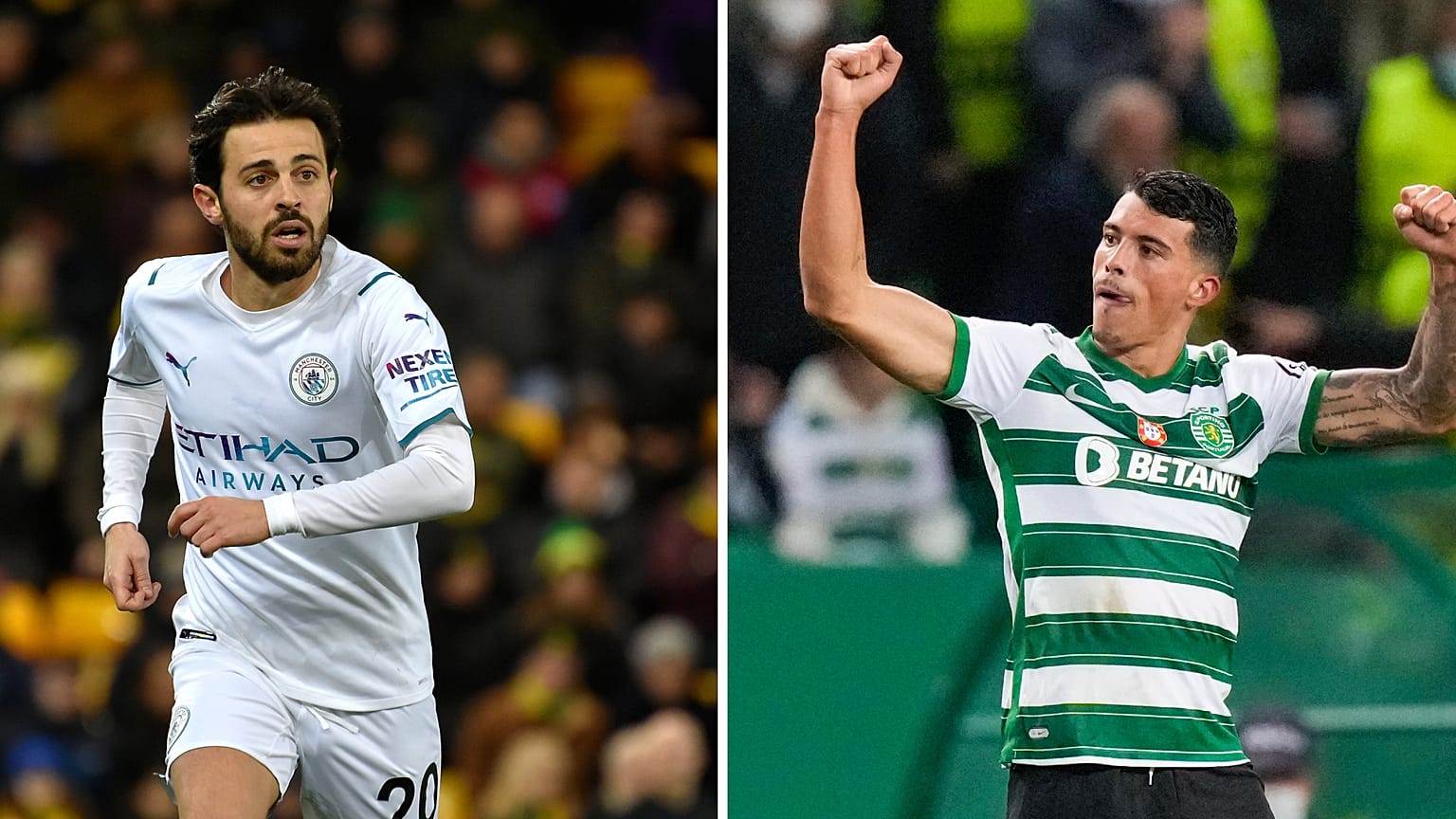 Bernardo Silva e Pedro Porro enfrentam-se em Alvalade