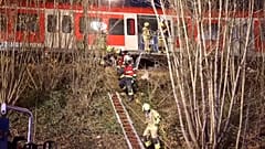  Police and firefighters at the scene of the crash in southwestern Germany.