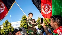 Kopenhag'da Taliban karşıtı protesto, 22 Ağustos 2021