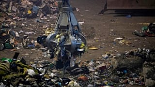 İtalya'nın başkenti Roma'da bir atık toplama merkezi
