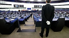 Vue générale du Parlement européen à Strasbourg - archive du 14 décembre 2021