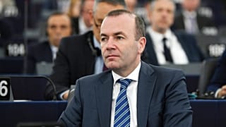 Manfred Weber az Európai Parlament plenáris ülésén Strasbourgban