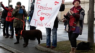 Auch in Wien wurde am vergangenen Freitag ein "Freiheits-Konvoi" organisiert 