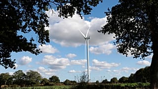 Un parc éolien près de Saint-Père-en-Retz, en Bretagne, le 22 octobre 2021.