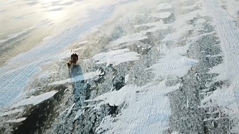 Le lac Cildir reste gelé pendant environ huit mois.