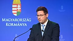 Archív kép: Gulyás Gergely, a Miniszterelnökséget vezető miniszter a Kormányinfón