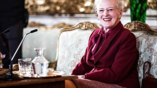 At Fredensborg Palace, Copenhagen, during a conference on April 13, 2015, given for the Queens 75th birthday