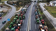 Τρακτέρ στο μπλόκο της Νίκαιας, 13/2/2022