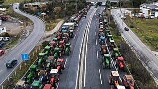 Τρακτέρ στο μπλόκο της Νίκαιας, 13/2/2022