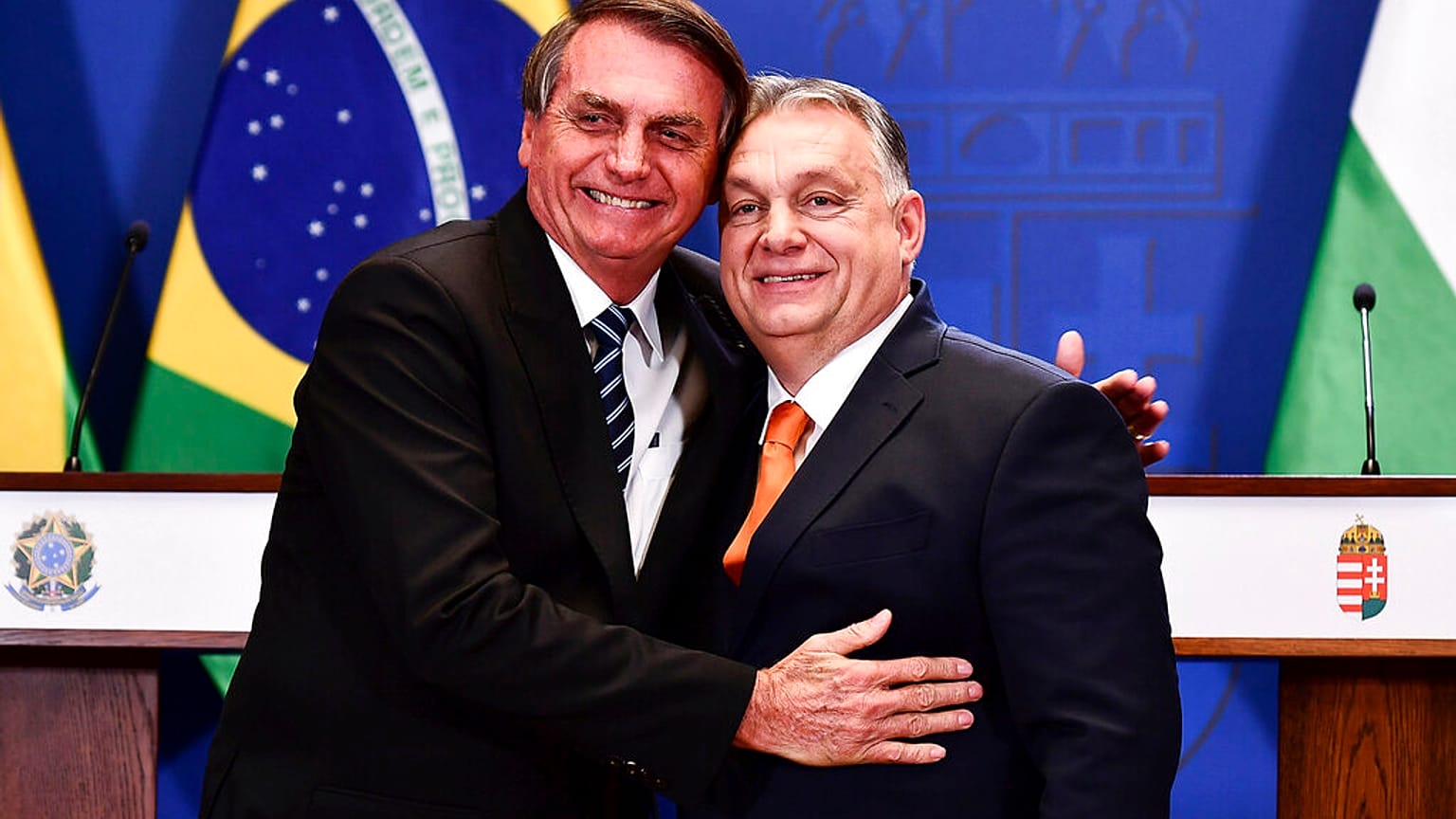 Bolsonaro e Orbán, em Budapeste
