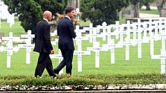 Dutch Prime Minister Mark Rutte, pictured during his visit to the old Dutch War Cemetery in Semarang.
