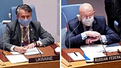 سرگئی ورشینین، معاون وزیر امور خارجه روسیه و سرگئی کیسلیتسیا، سفر اوکراین در سازمان ملل متحد
