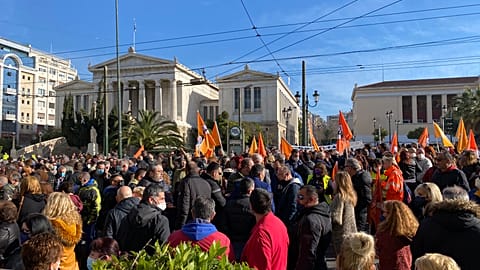 Συγκέντρωση στα Προπύλαια