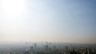 La nube de humo que cubre Asunción en Paraguay