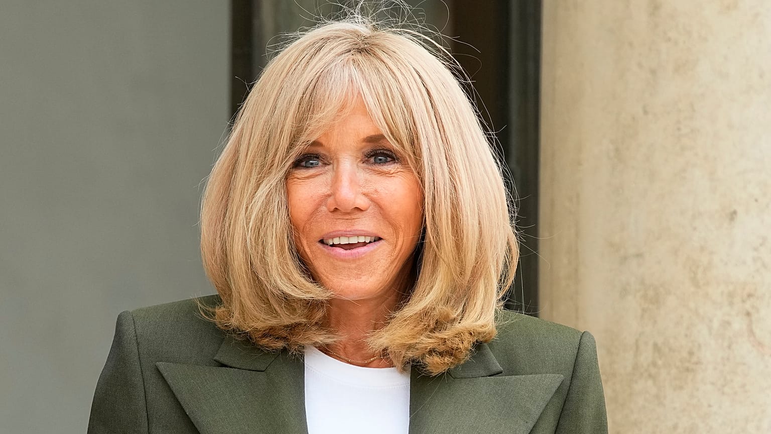 Brigitte Macron, esposa del presidente de Francia. 